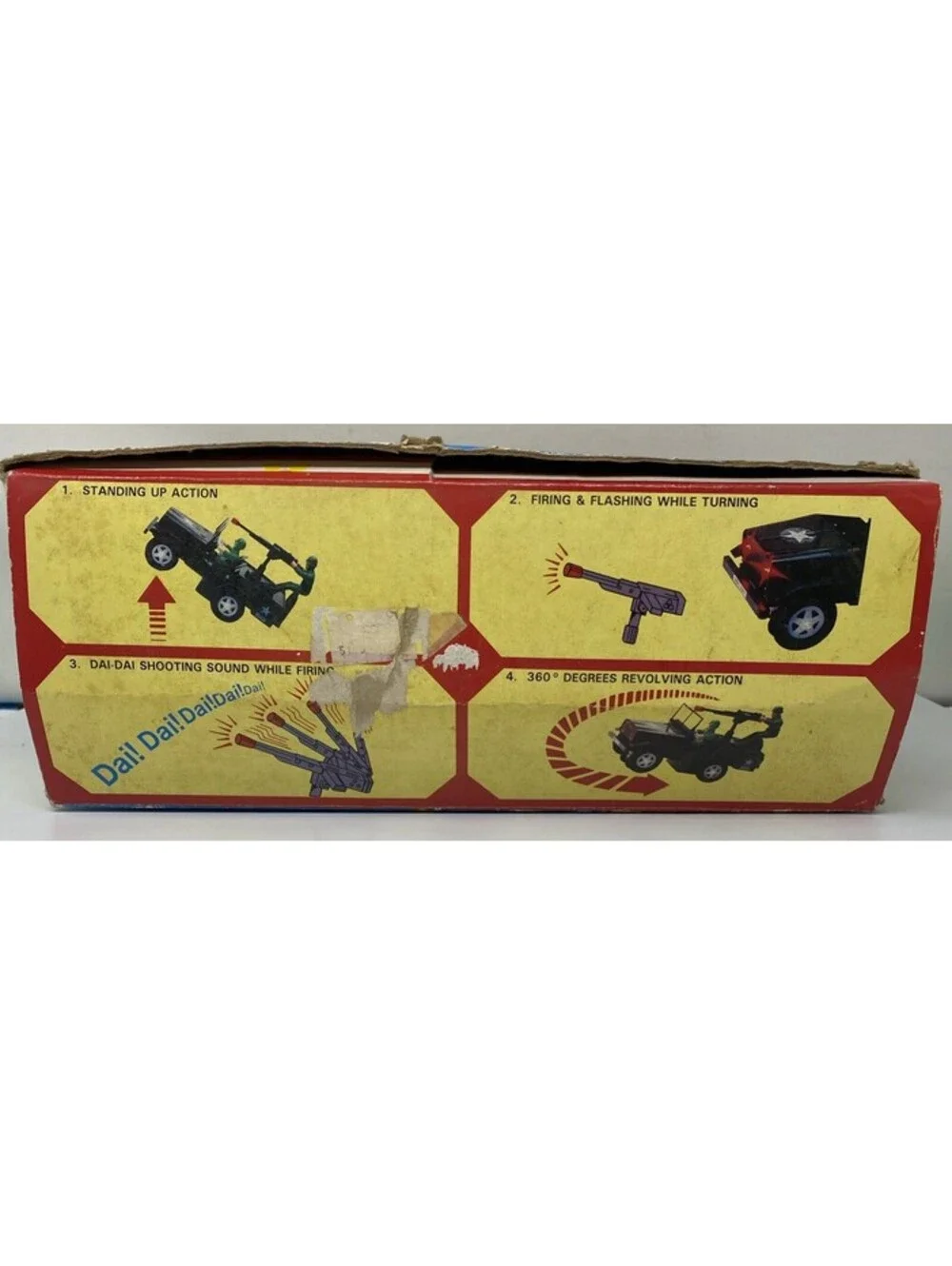 Rare Vintage Toy Army Jeep M-8401 Battery Operated 12” Long